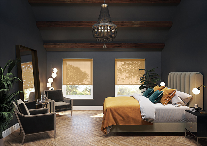 Pompeii Voile, Chestnut - Twist&Fit Roller Blind - Image 8